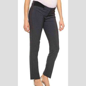 Theory Urban Maternity Pants Gray Wool Blend Stretch Women's Size 4
